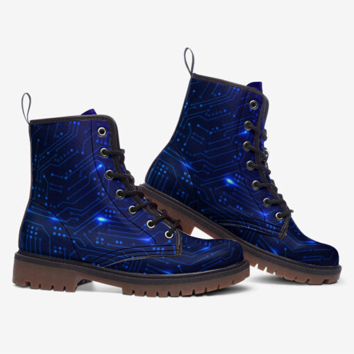 Futuristic Hi-tech Board Trendy Leather Boots