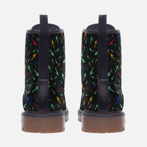 Colorful Arrows Trendy Leather Boots - Image 4