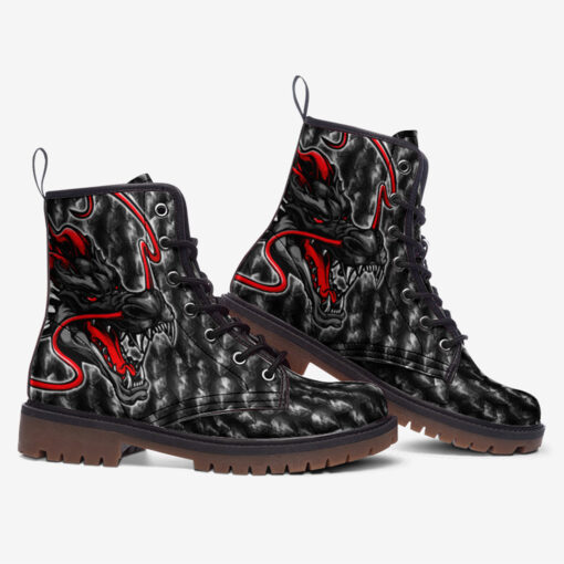 Fantasy Dragon Head Trendy Leather Boots