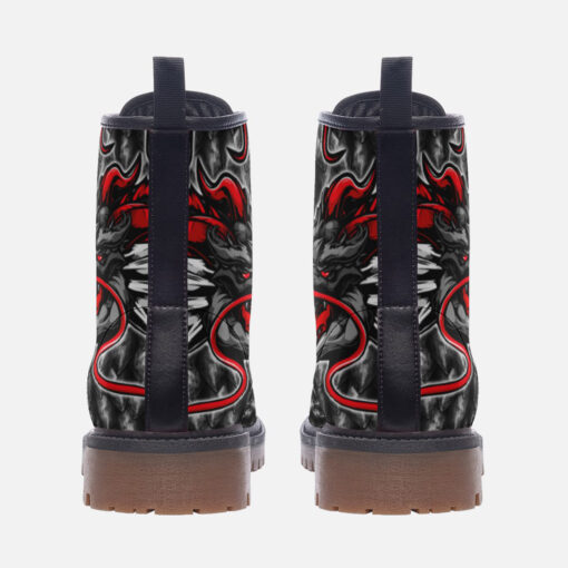 Fantasy Dragon Head Trendy Leather Boots - Image 4