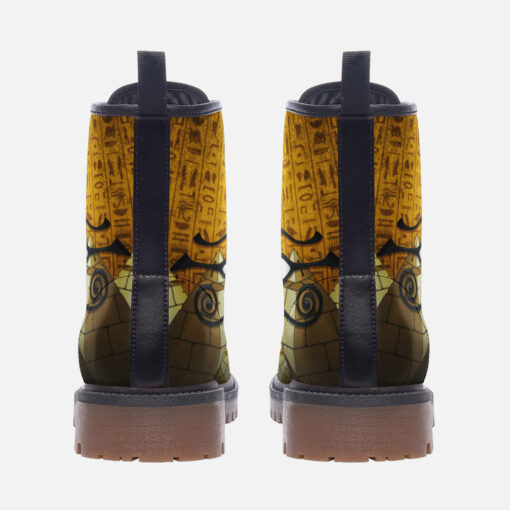 Ancient Pyramid Eye of Horus Trendy Leather Boots - Image 4