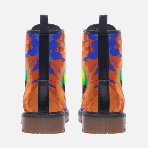 Multicolored Chameleon Trendy Leather Boots - Image 4