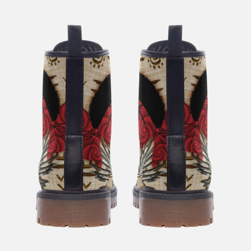 African Ethnic Head Tie Leather Boots - Image 4