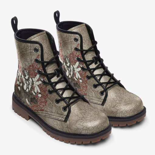 Thai Tattoo Art Trendy Leather Boots - Image 2