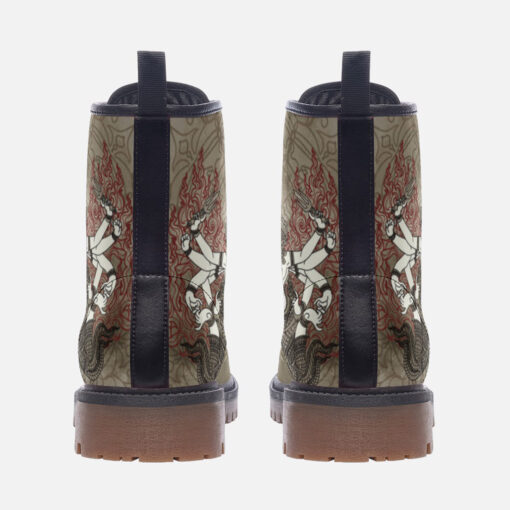 Thai Tattoo Art Trendy Leather Boots - Image 4