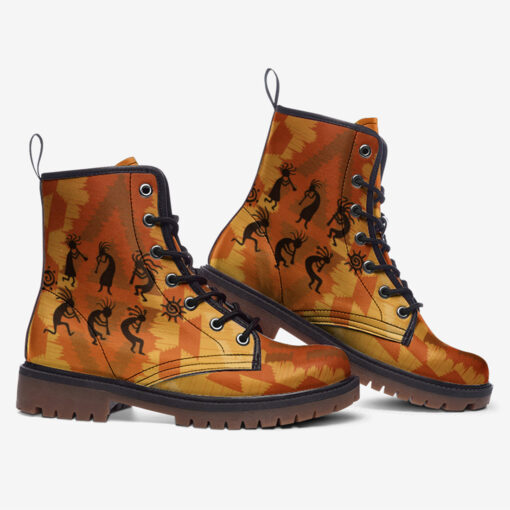 Kokopelli Figures Trendy Leather Boots