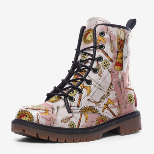 Ethnic American Art Trendy Leather Boots - Image 3