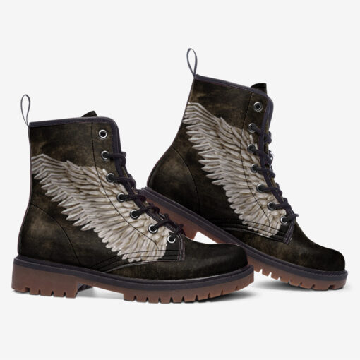 Angel Wings Trendy Leather Boots