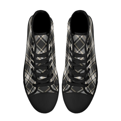 Stripe Square Background High-Top Shoes - Image 3