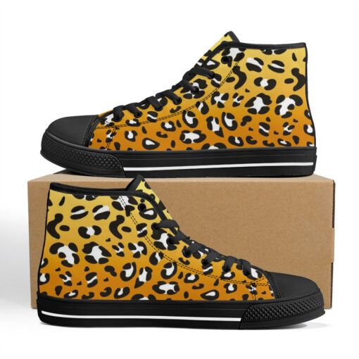 Leopard Art Pattern High-Top Shoes