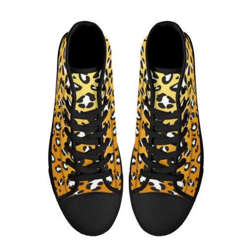 Leopard Art Pattern High-Top Shoes - Image 3