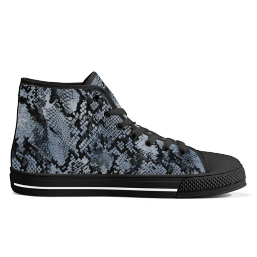 Snakeskin Texture High-Top Shoes - Image 5