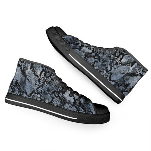 Snakeskin Texture High-Top Shoes - Image 6