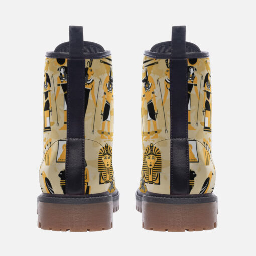 Egypt Symbols Trendy Leather Boots - Image 4