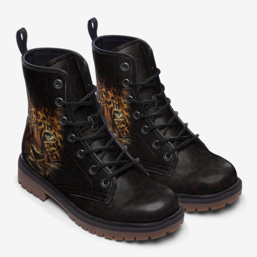 Jaguar Head Trendy Leather Boots - Image 2