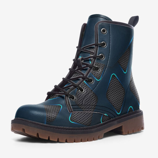 Abstract 3D Hi-Tech Trendy Leather Boots - Image 3