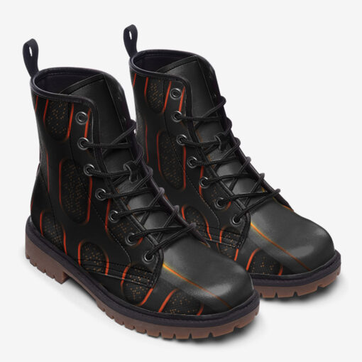 Abstract 3D Luxury Hi-Tech Trendy Leather Boots - Image 2