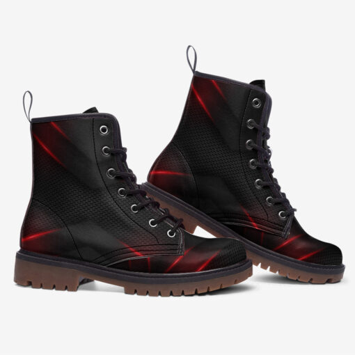 3D Arrow Futuristic Hi-Tech Trendy Leather Boots