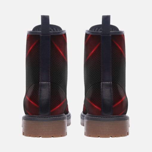 3D Arrow Futuristic Hi-Tech Trendy Leather Boots - Image 4