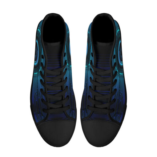 Modern Cyber Hi-Tech High-Top Shoes - Image 3