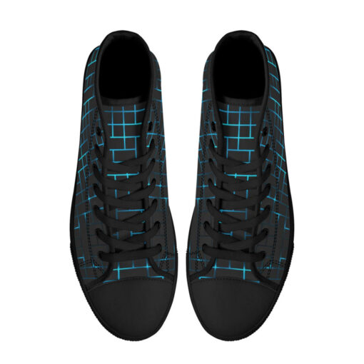 Hi-Tech Blue Illuminate Squares High-Top Shoes - Image 3