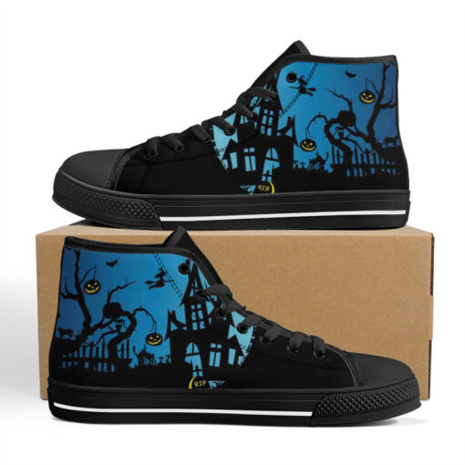 Creepy Halloween High-Top Shoes