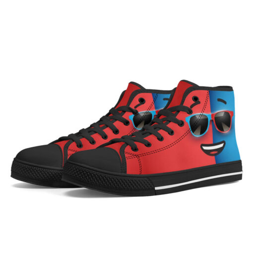 Colorful Sunglasses High-Top Shoes - Image 2