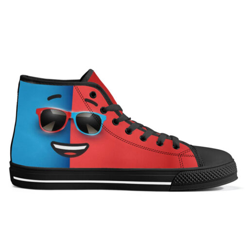 Colorful Sunglasses High-Top Shoes - Image 5