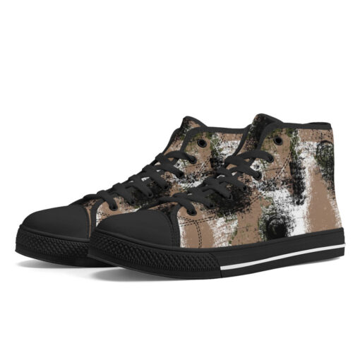 Grunge Camouflage High-Top Shoes - Image 2