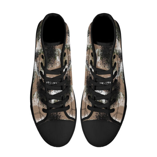 Grunge Camouflage High-Top Shoes - Image 3