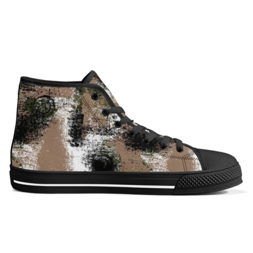 Grunge Camouflage High-Top Shoes - Image 5