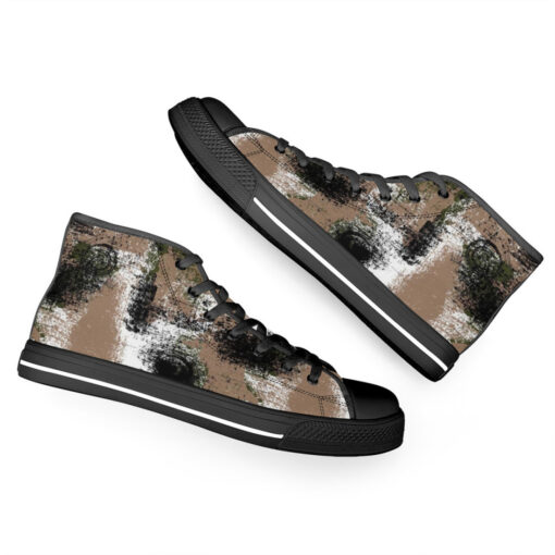 Grunge Camouflage High-Top Shoes - Image 6