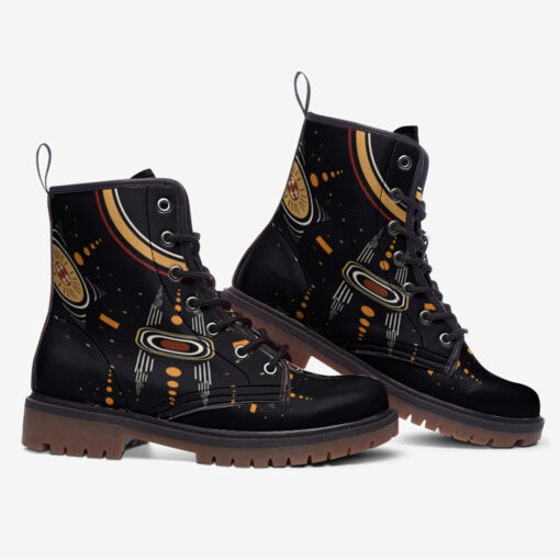 Aztec Ethnic Motif Trendy Leather Boots