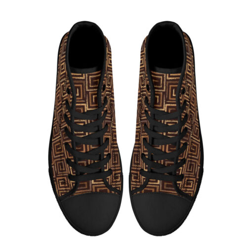 Aztec Ornament High-Top Shoes - Image 3