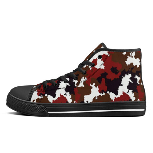 Red Brown Camouflage High-Top Shoes - Image 4