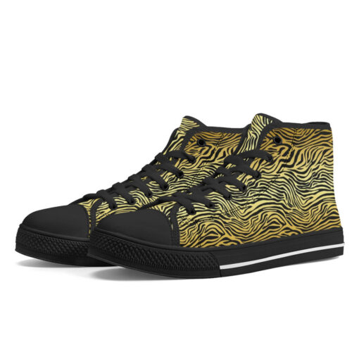 Golden Zebra High-Top Shoes - Image 2