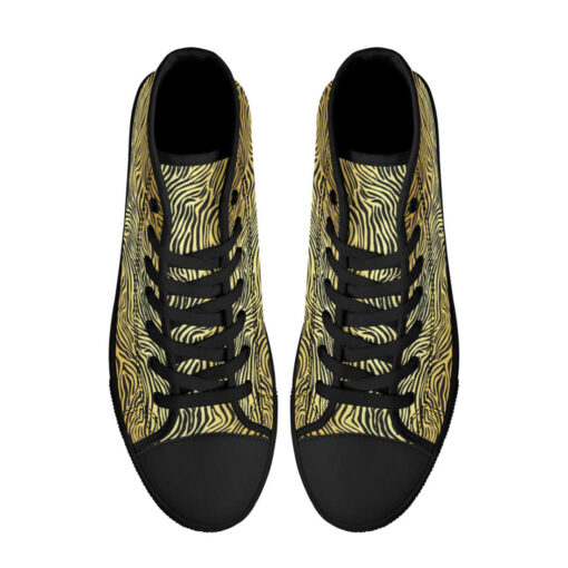 Golden Zebra High-Top Shoes - Image 3