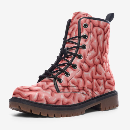 Brain Pattern Trendy Leather Boots - Image 3