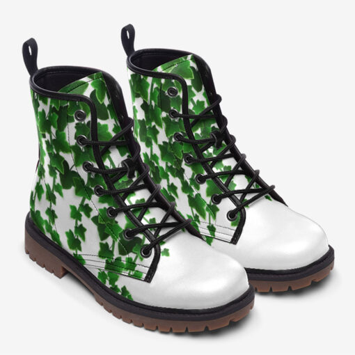 Clover Leaves Trendy Leather Boots - Image 2