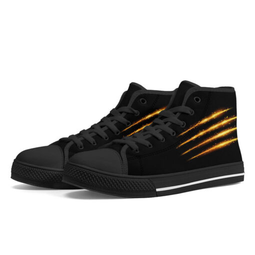 Sparkling Monster Claw Scratches High-Top Shoes - Image 2