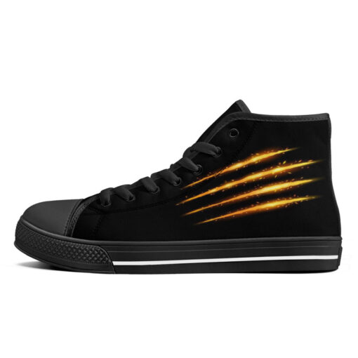 Sparkling Monster Claw Scratches High-Top Shoes - Image 4