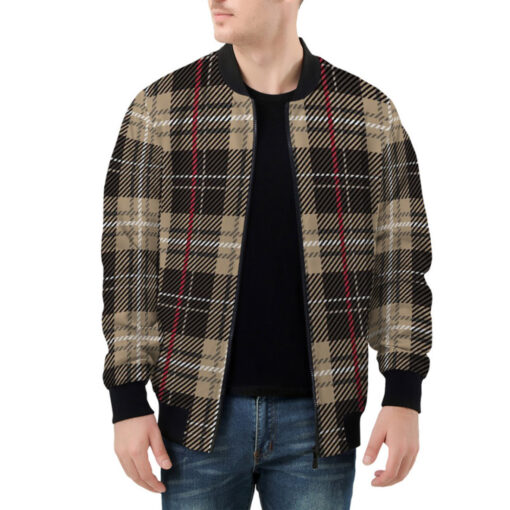 Tartan Plaid Bomber Jacket