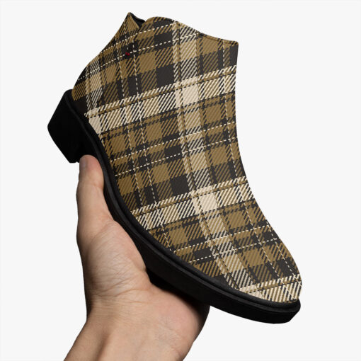 Striped Textile Print Fashion Boots - Image 3