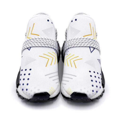 Geometric Shapes Mesh Sneakers - Image 4