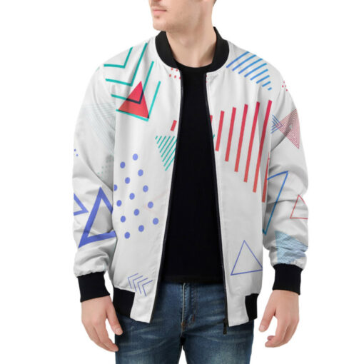 Modern Abstraction Bomber Jacket