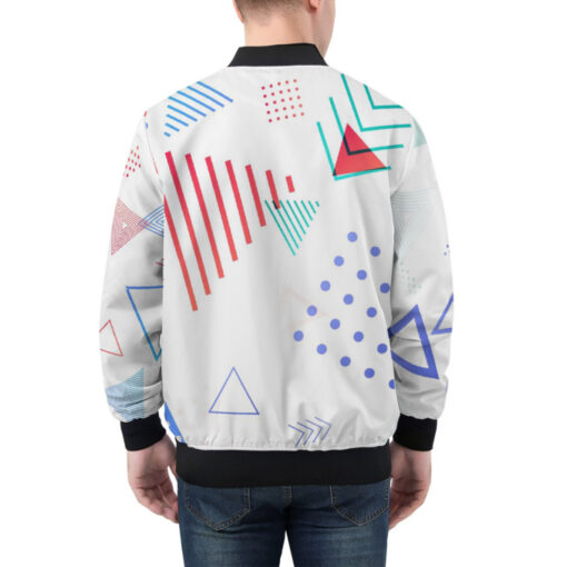 Modern Abstraction Bomber Jacket - Image 2