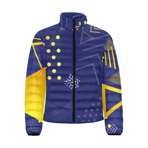 Colorful Modern Art Men's Padded Jacket