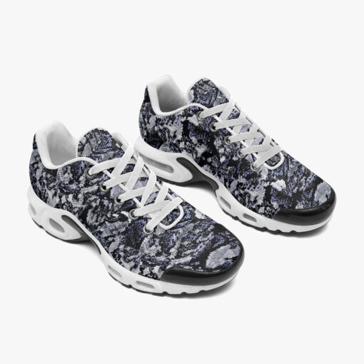 Snake Skin Texture Blue Cushion Air Sneakers