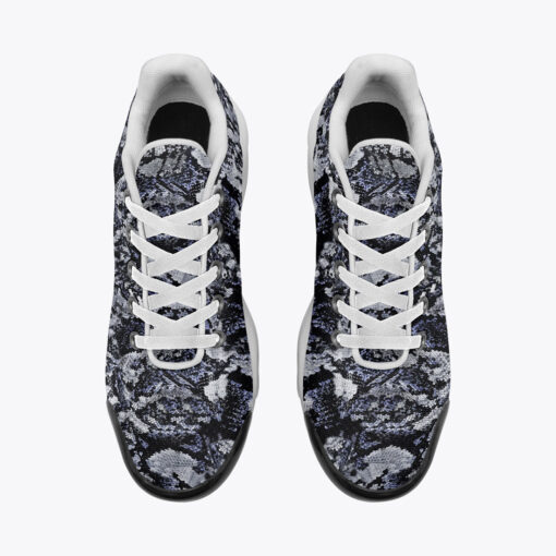 Snake Skin Texture Blue Cushion Air Sneakers - Image 5