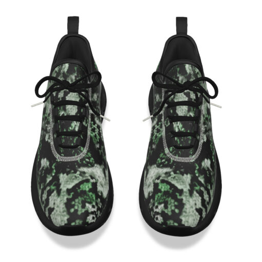 Snake Skin Texture Green Sports Shoes - Image 4